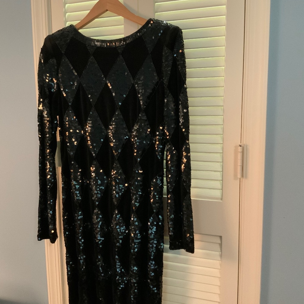 Velvet and sequin dress